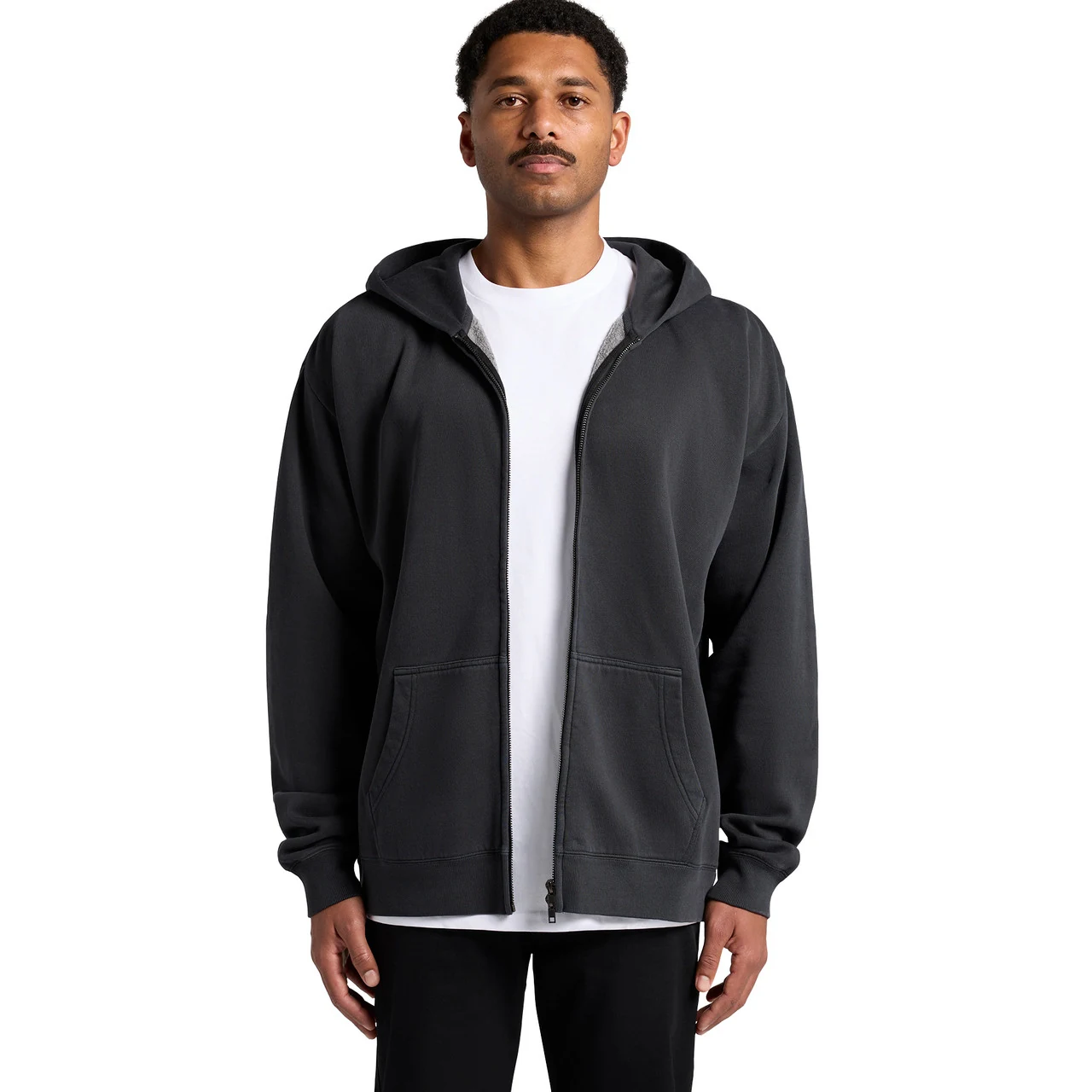 Relax Faded Zip Hood - Detail View 3