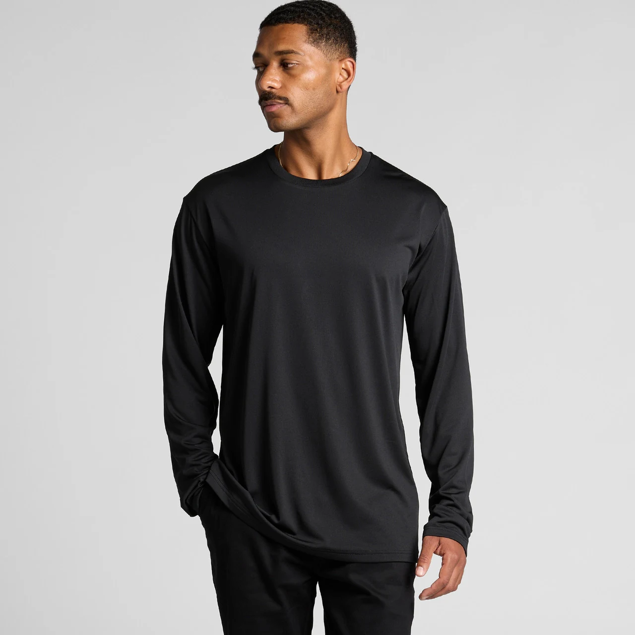 Staple Active L/S Tee Gallery Staple Active L/S Tee - Detail View 7