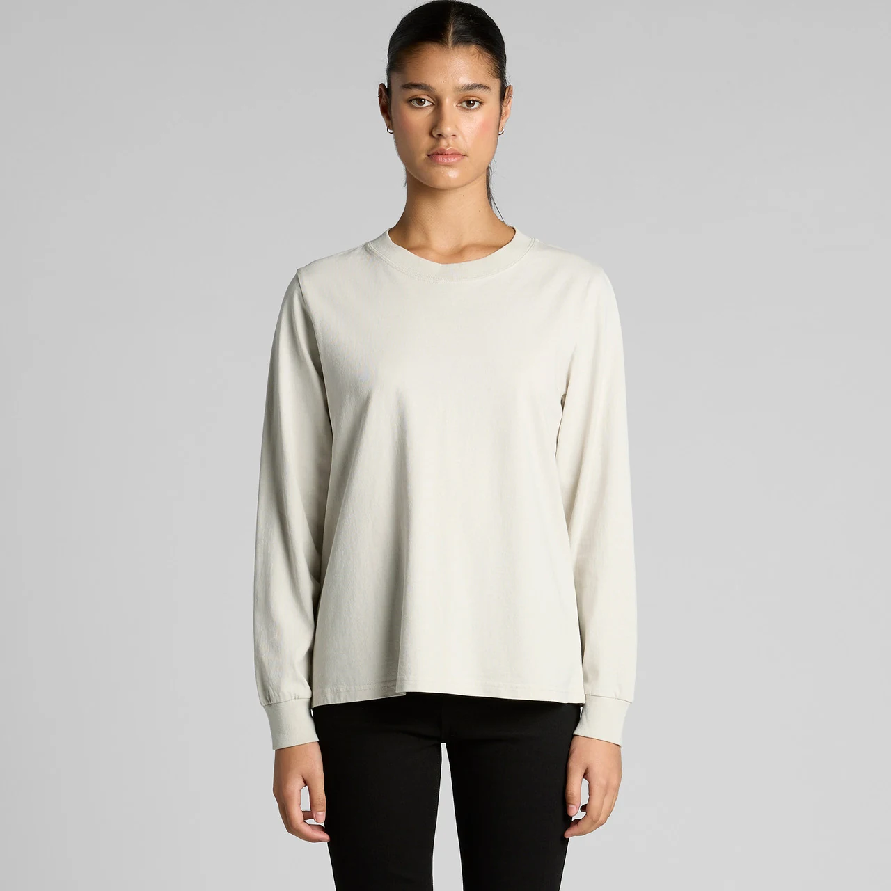 Wo's Heavy Faded L/S Tee - Detail View 2
