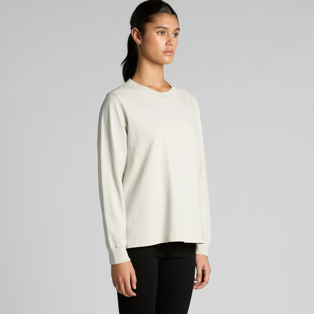 Wo's Heavy Faded L/S Tee - Detail View 4