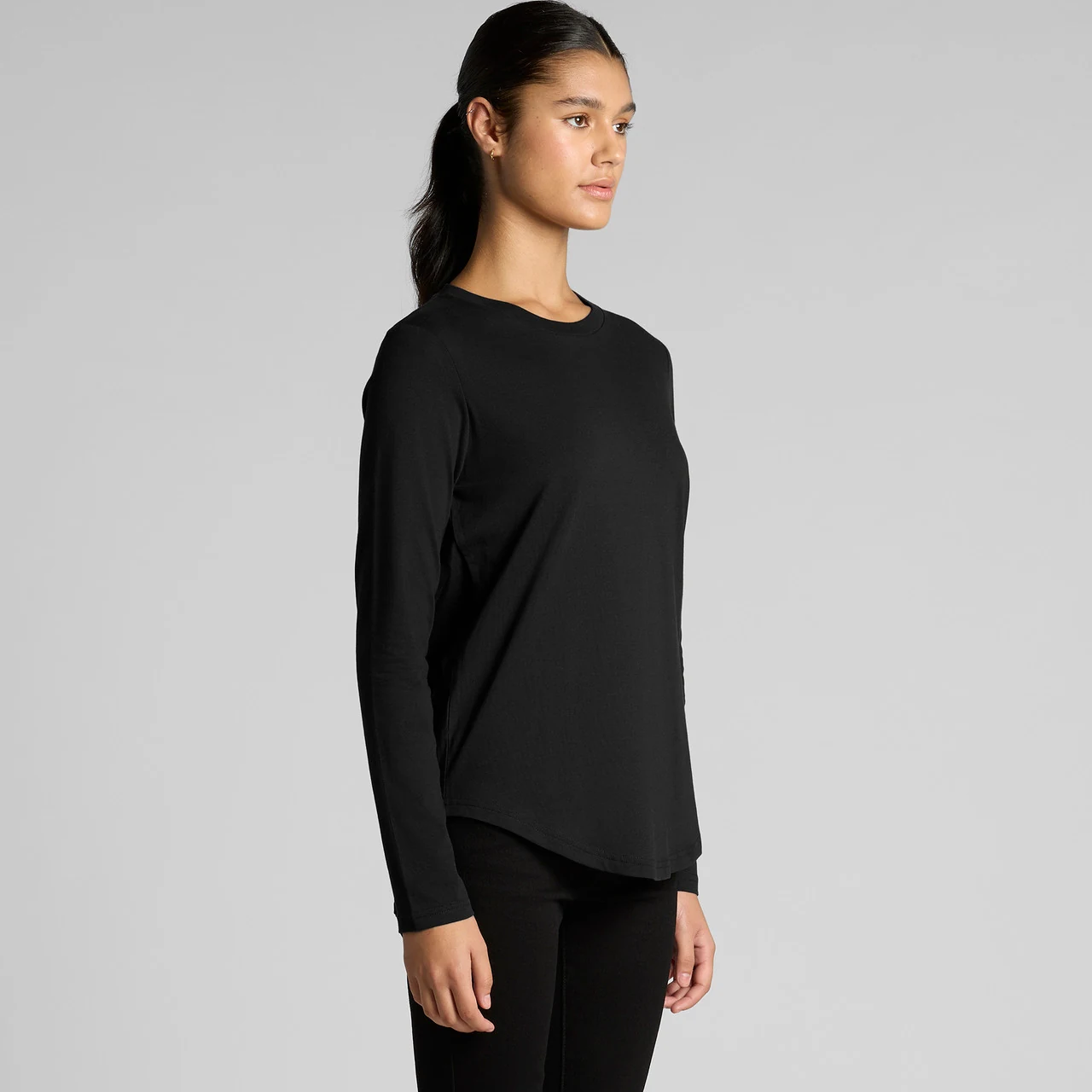 Wo's Maple Curve L/S Tee - Detail View 4
