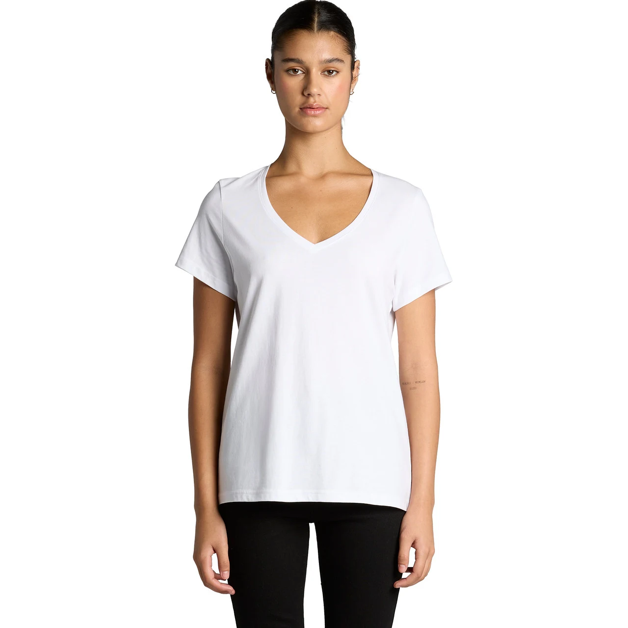 Wo's Maple V Neck Tee - Detail View 3