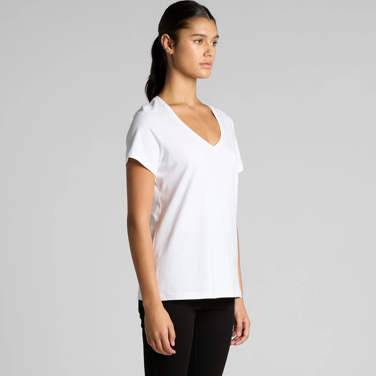 Wo's Maple V Neck Tee - Detail View 4