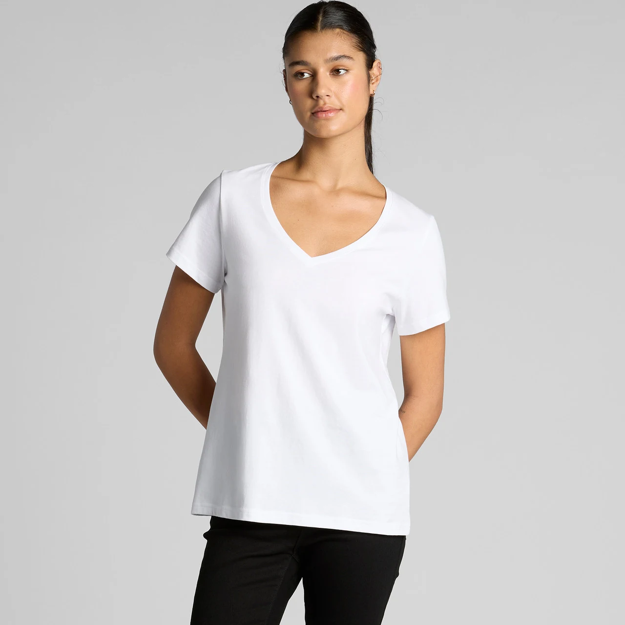 Wo's Maple V Neck Tee - Detail View 7