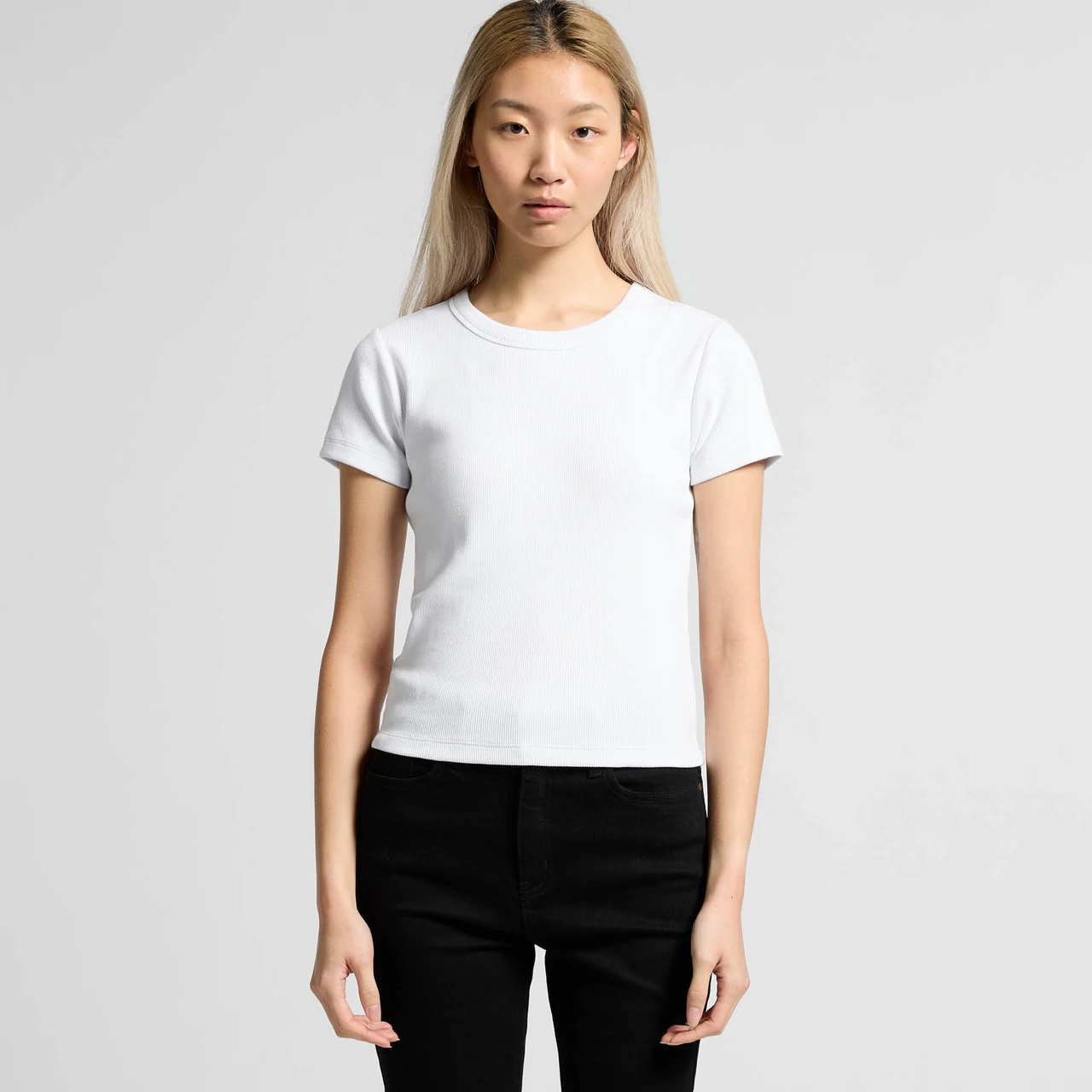 Wo's Organic Rib Tee - Detail View 2