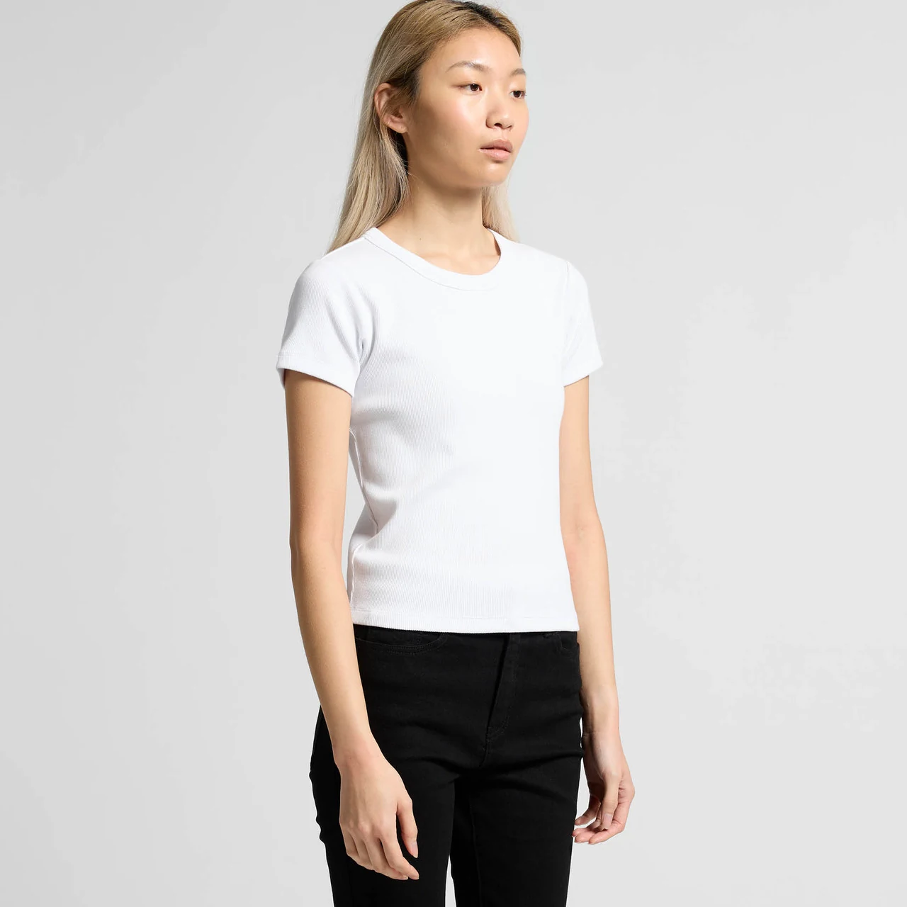 Wo's Organic Rib Tee - Detail View 4