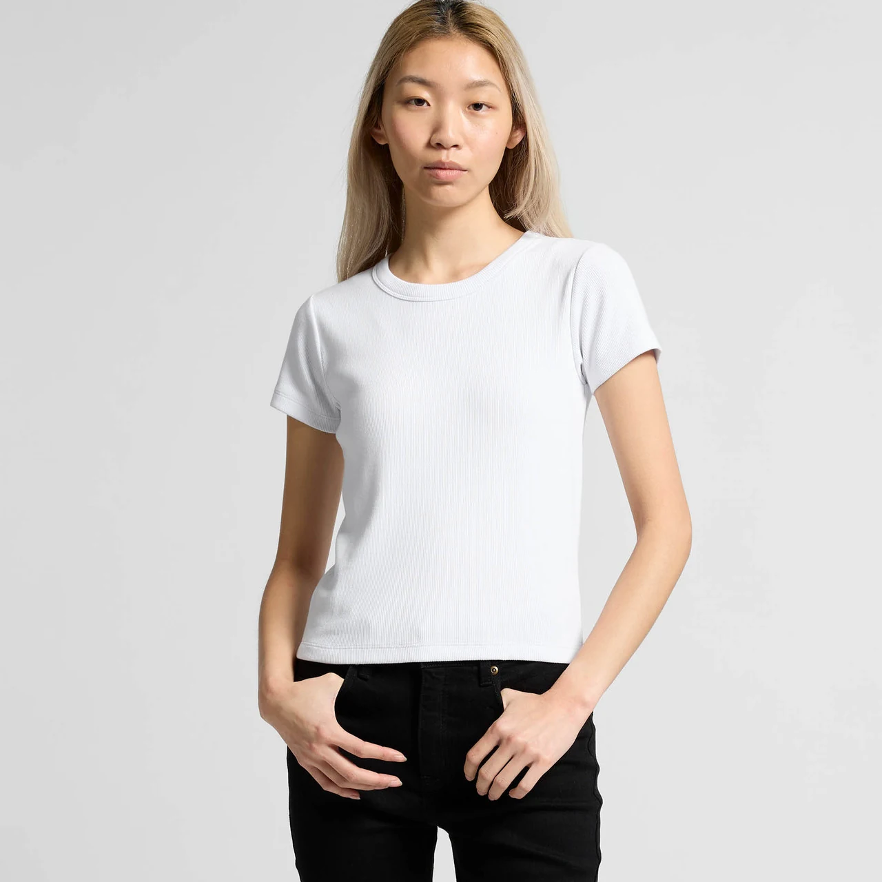 Wo's Organic Rib Tee - Detail View 7