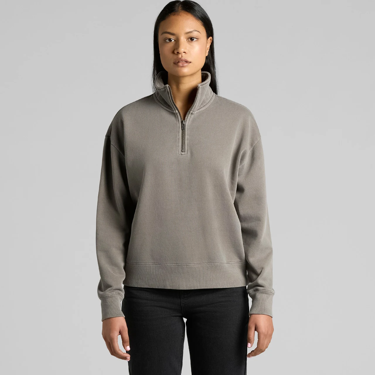 Wo's Relax Faded Half Zip - Detail View 2