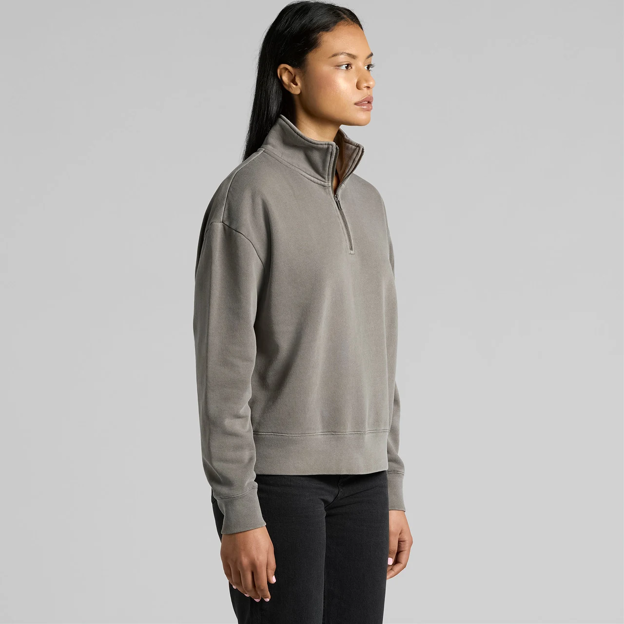 Wo's Relax Faded Half Zip - Detail View 4