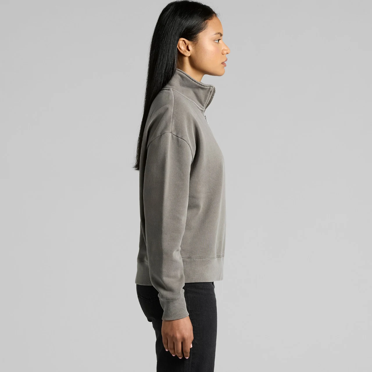Wo's Relax Faded Half Zip - Detail View 5