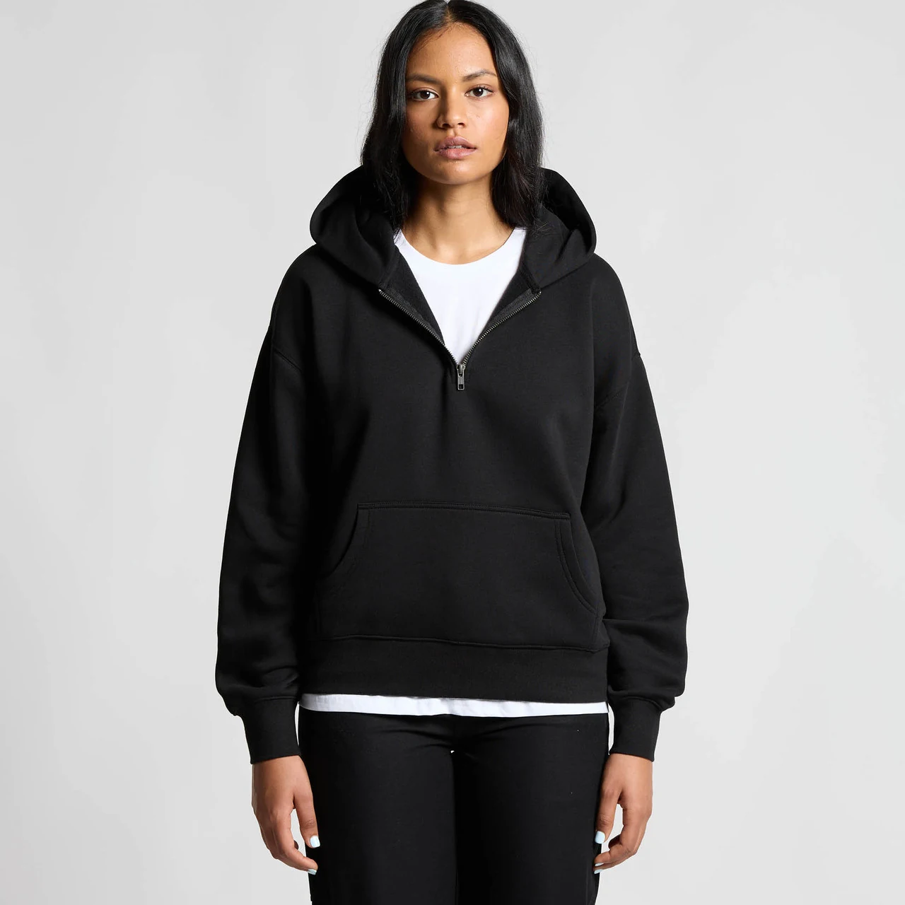 Wo's Relax Half Zip Hood - Detail View 2