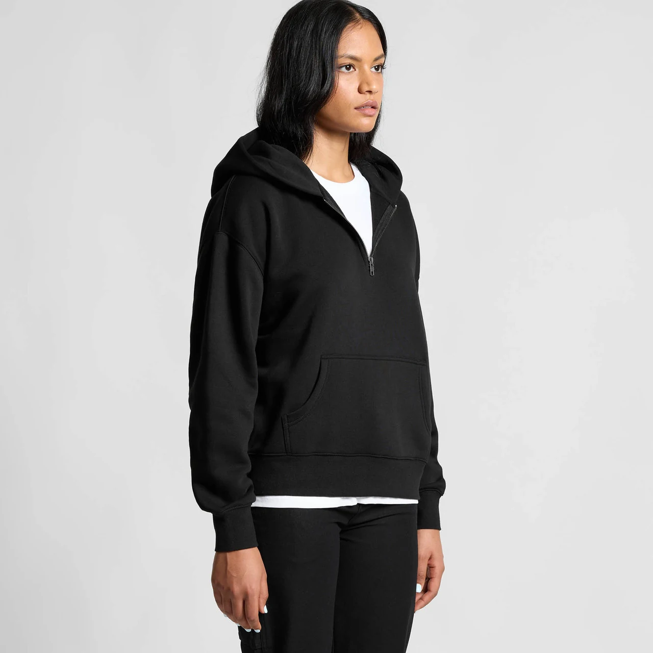 Wo's Relax Half Zip Hood - Detail View 4