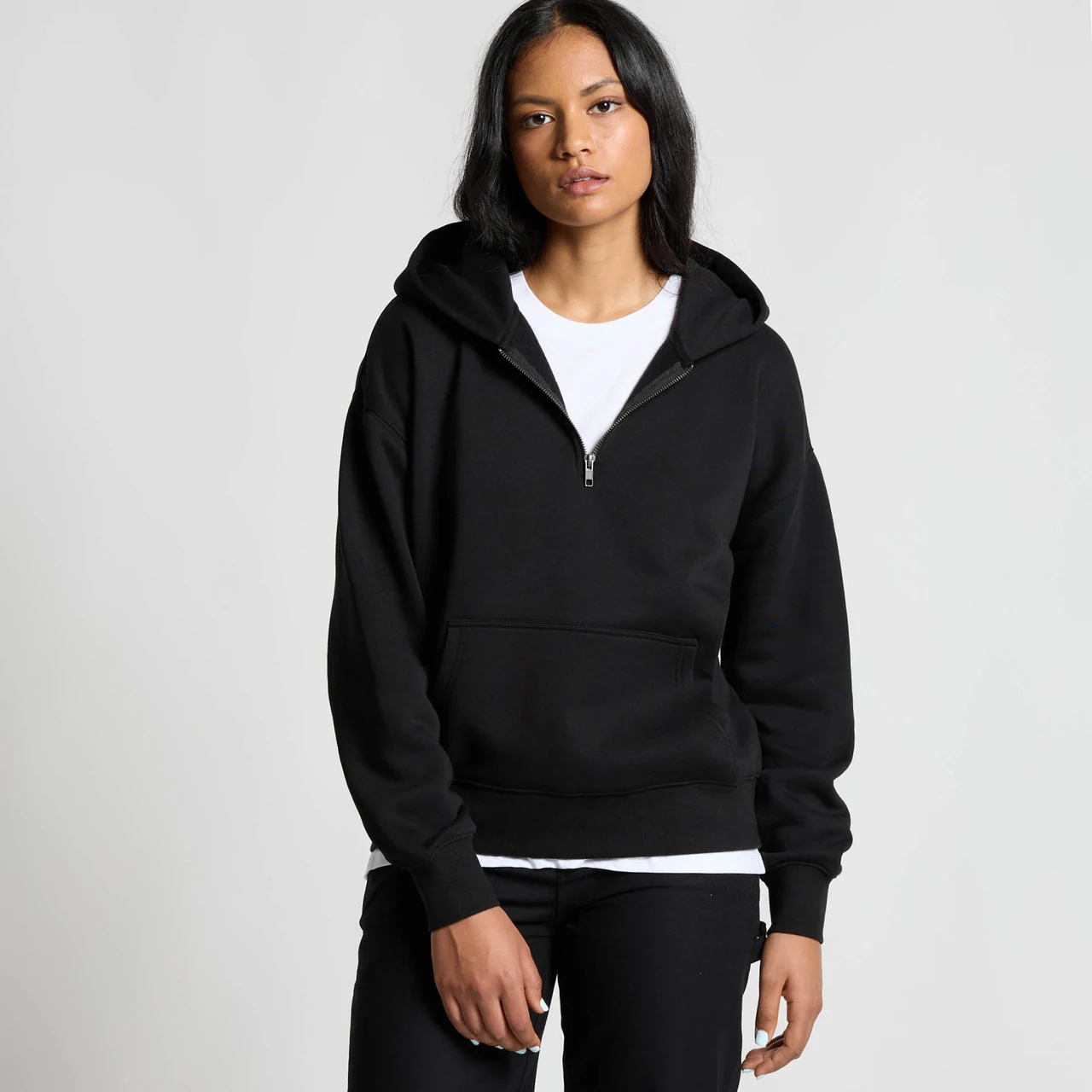 Wo's Relax Half Zip Hood - Detail View 7