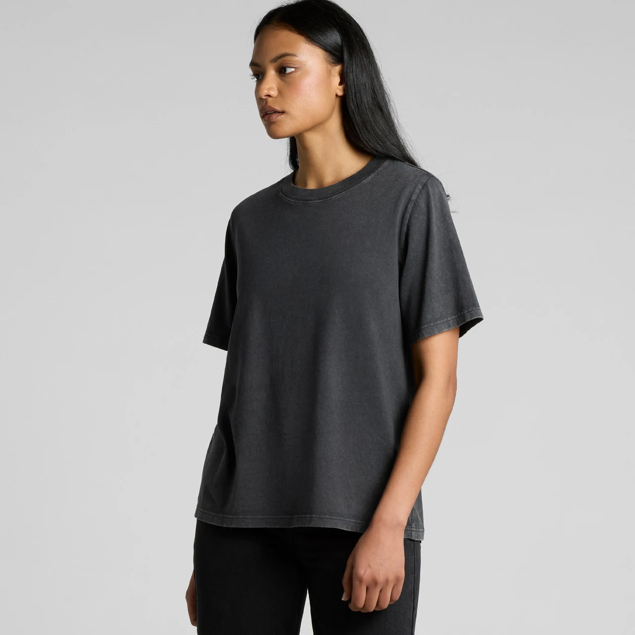 Wo's Stone Wash Heavy Tee - Detail View 7