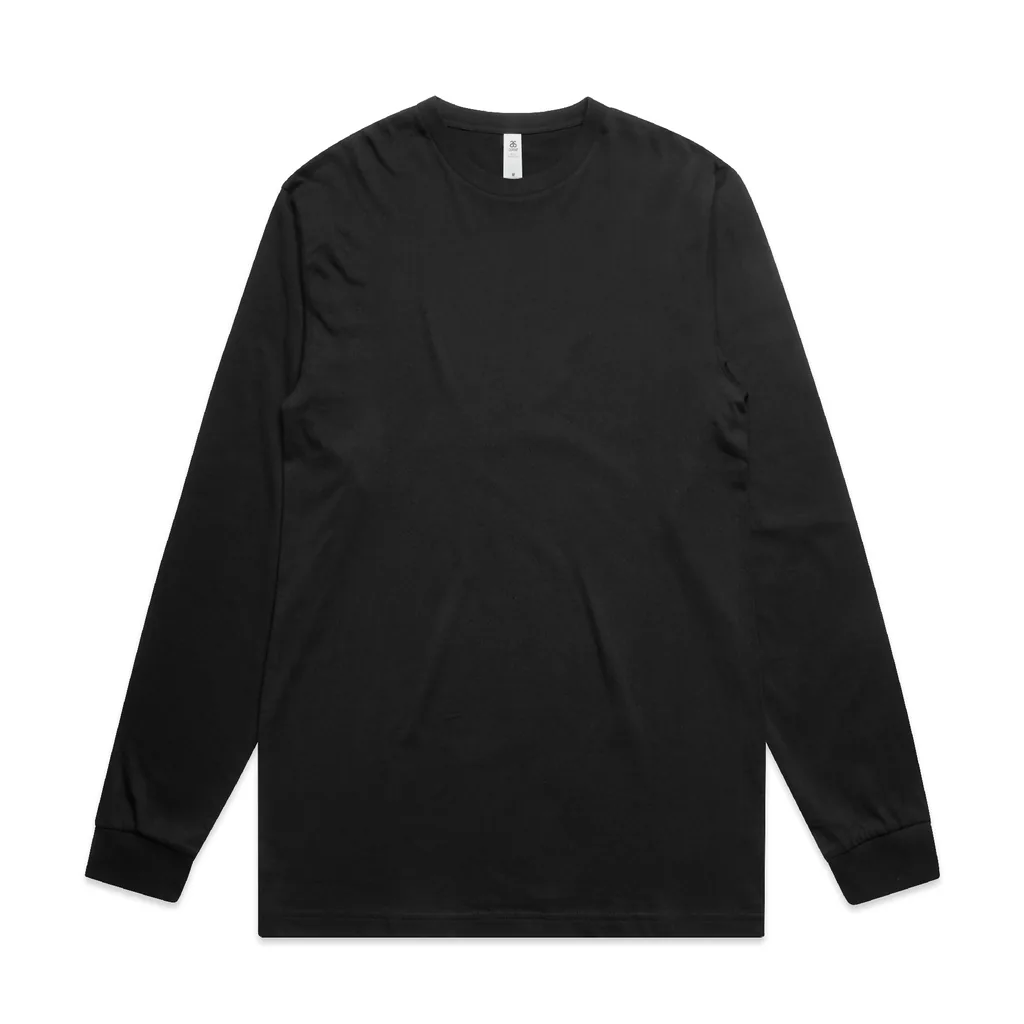 Custom-print long sleeve tee blank — Block L/S Tee, AS Colour style 5054