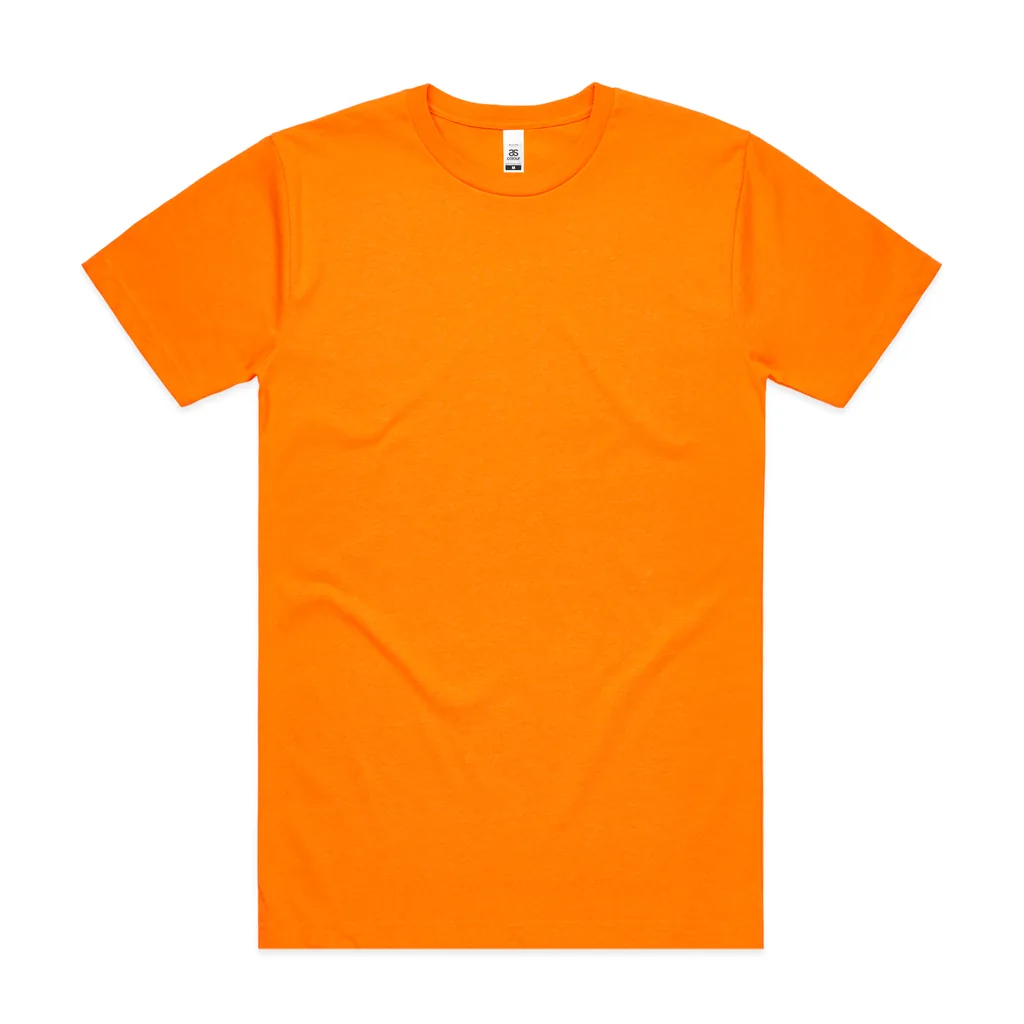 Custom-print t-shirt blank — Block Safety Tee, AS Colour style 5050F