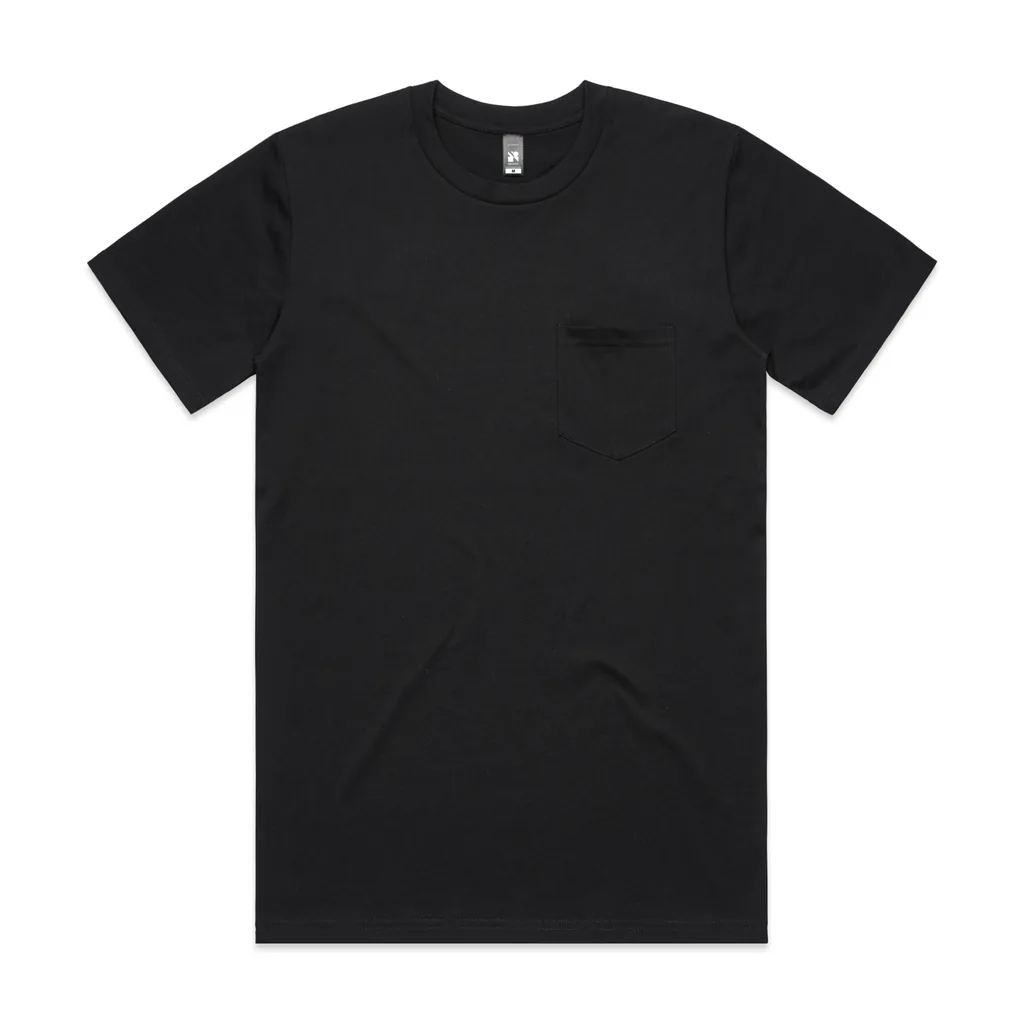 Custom-print t-shirt blank — Classic Pocket Tee, AS Colour style 5027