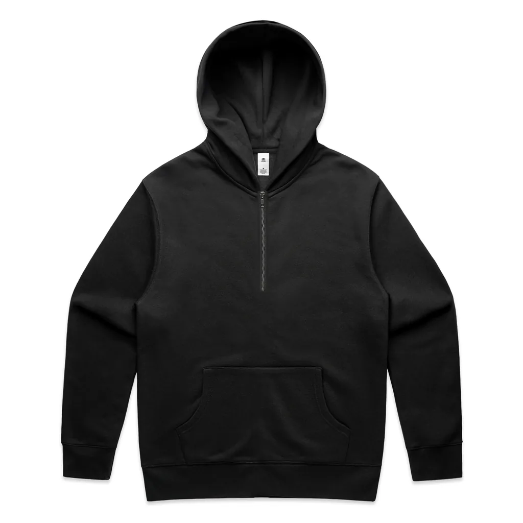 Custom-print zip hoodie blank — Relax Half Zip Hood, AS Colour style 5164