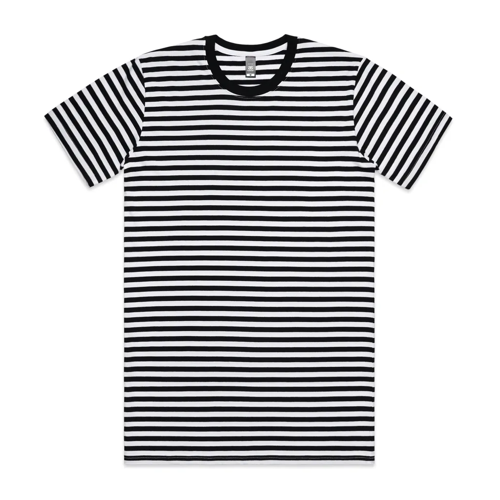 Custom-print t-shirt blank — Staple Stripe Tee, AS Colour style 5028