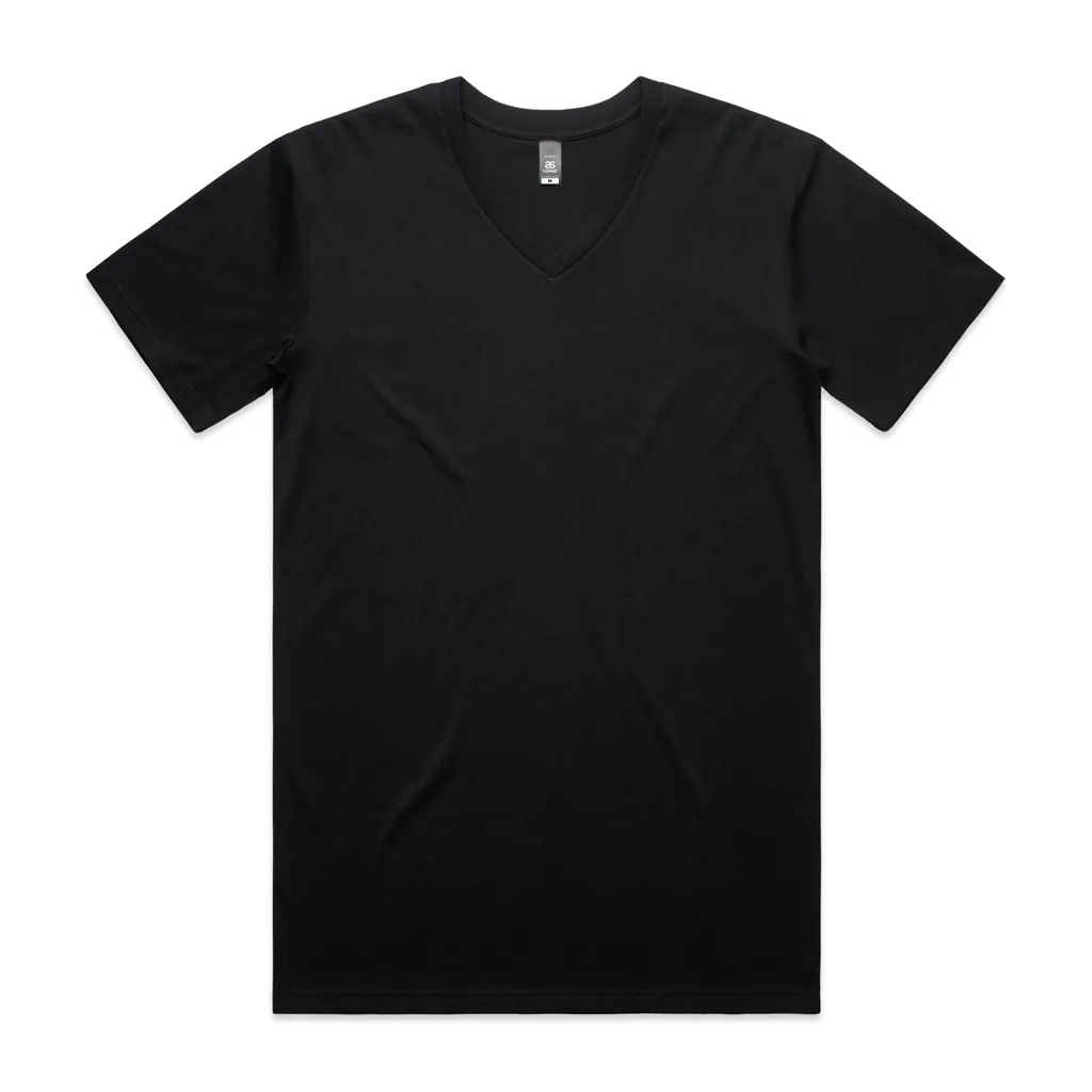 Custom-print t-shirt blank — Staple V Neck Tee, AS Colour style 5001V