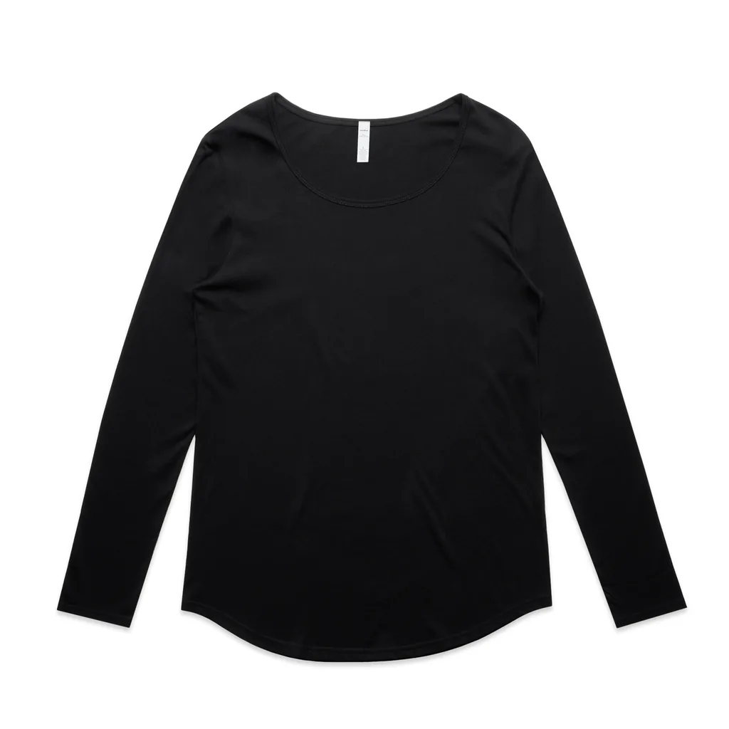 Custom-print long sleeve tee blank — Women's Mali L/S Tee, AS Colour style 4009