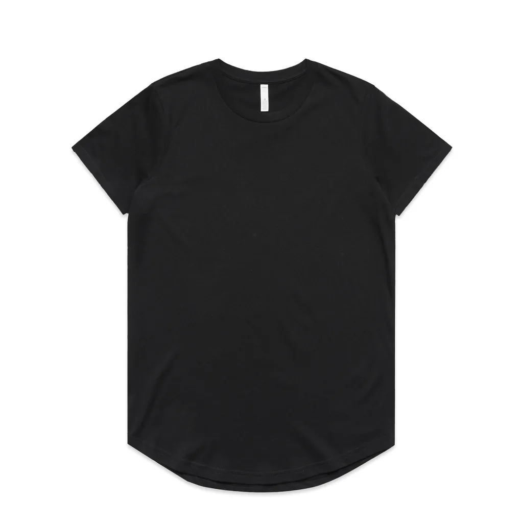 Custom-print t-shirt blank — Women's Maple Curve Tee, AS Colour style 4024