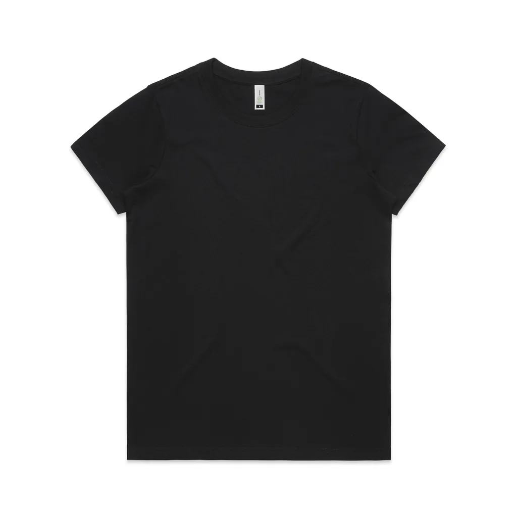 Custom-print t-shirt blank — Women's Maple Organic Tee, AS Colour style 4001G