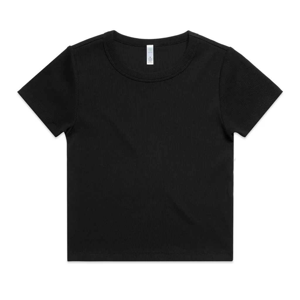 Custom-print t-shirt blank — Women's Organic Rib Tee, AS Colour style 4092G