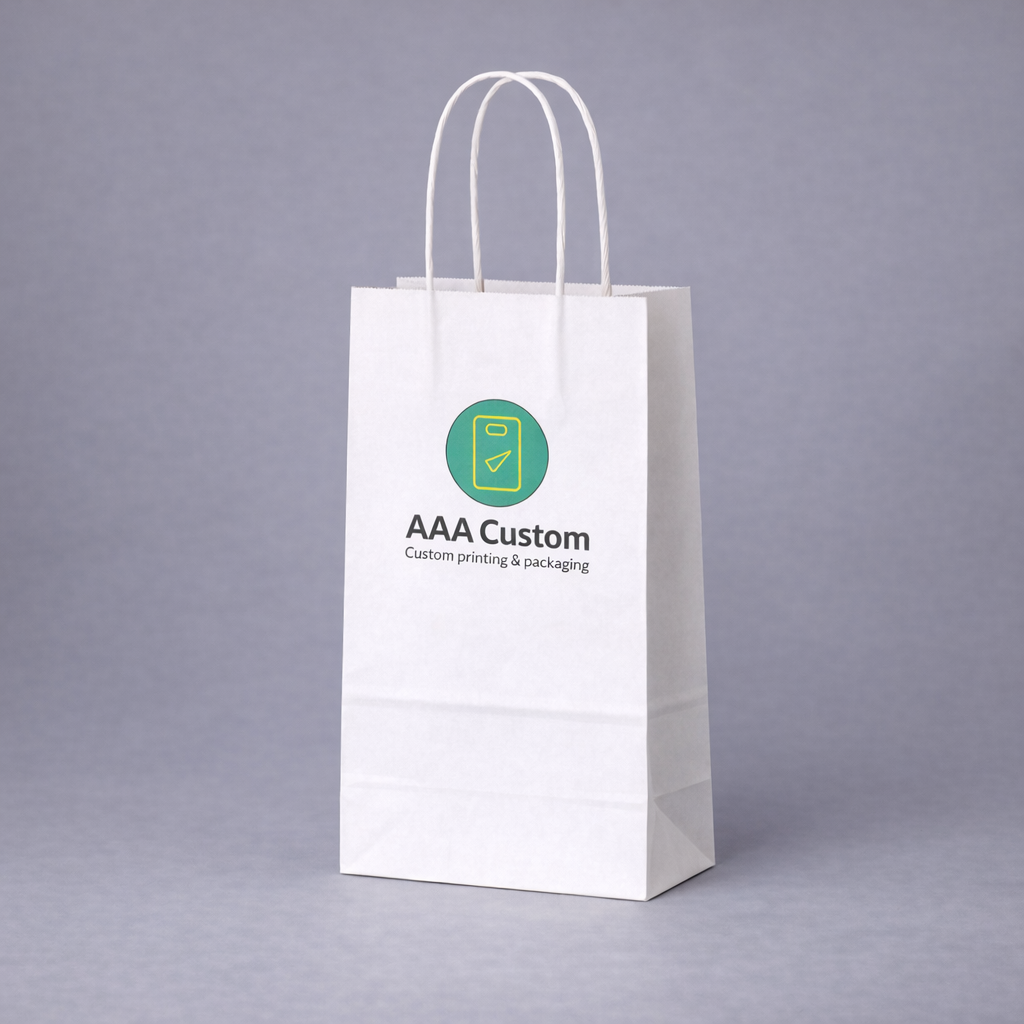 Cub White Paper Bags
