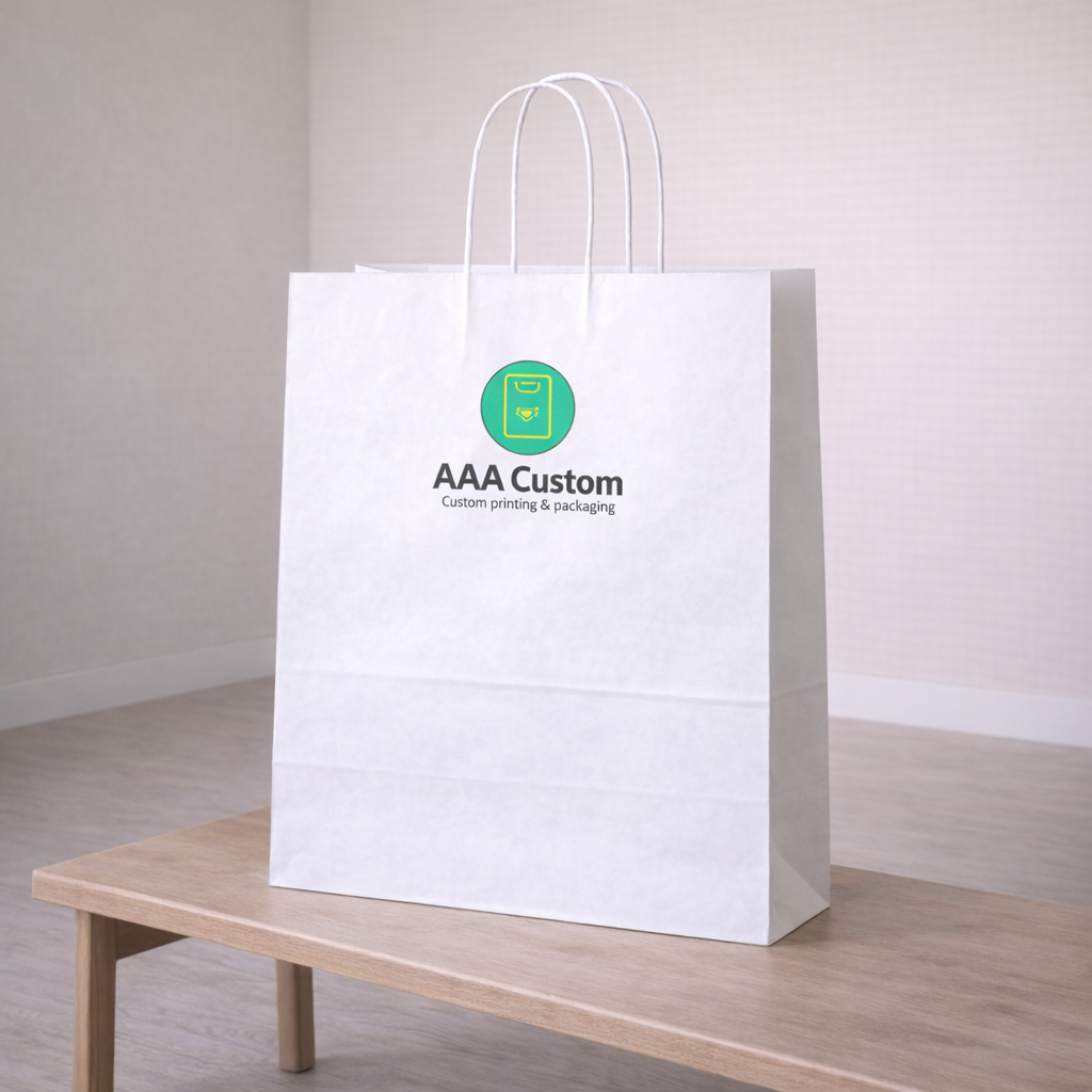 Jumbo White Paper Bags lifestyle product photo 2