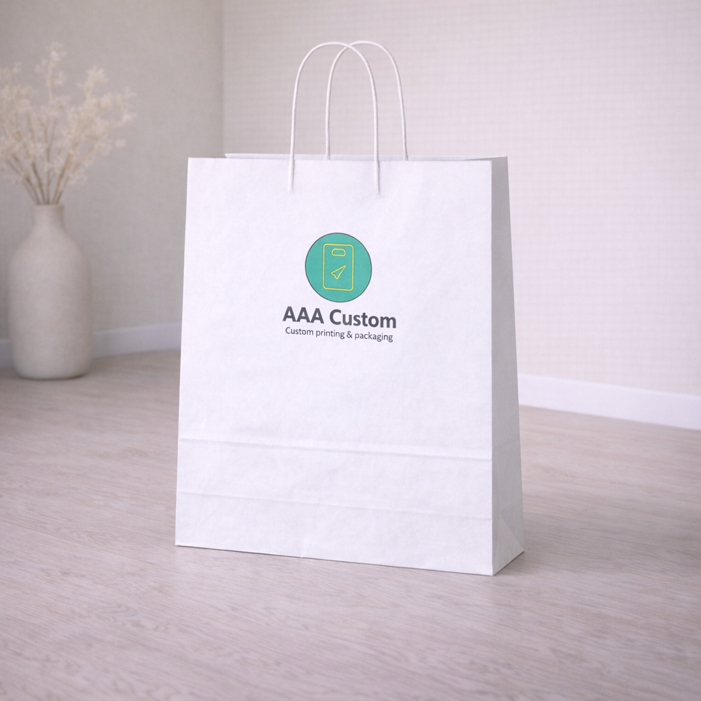 Jumbo White Paper Bags lifestyle product photo 3