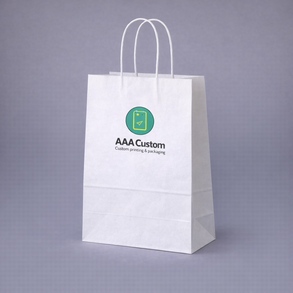 Mart White Paper Bags