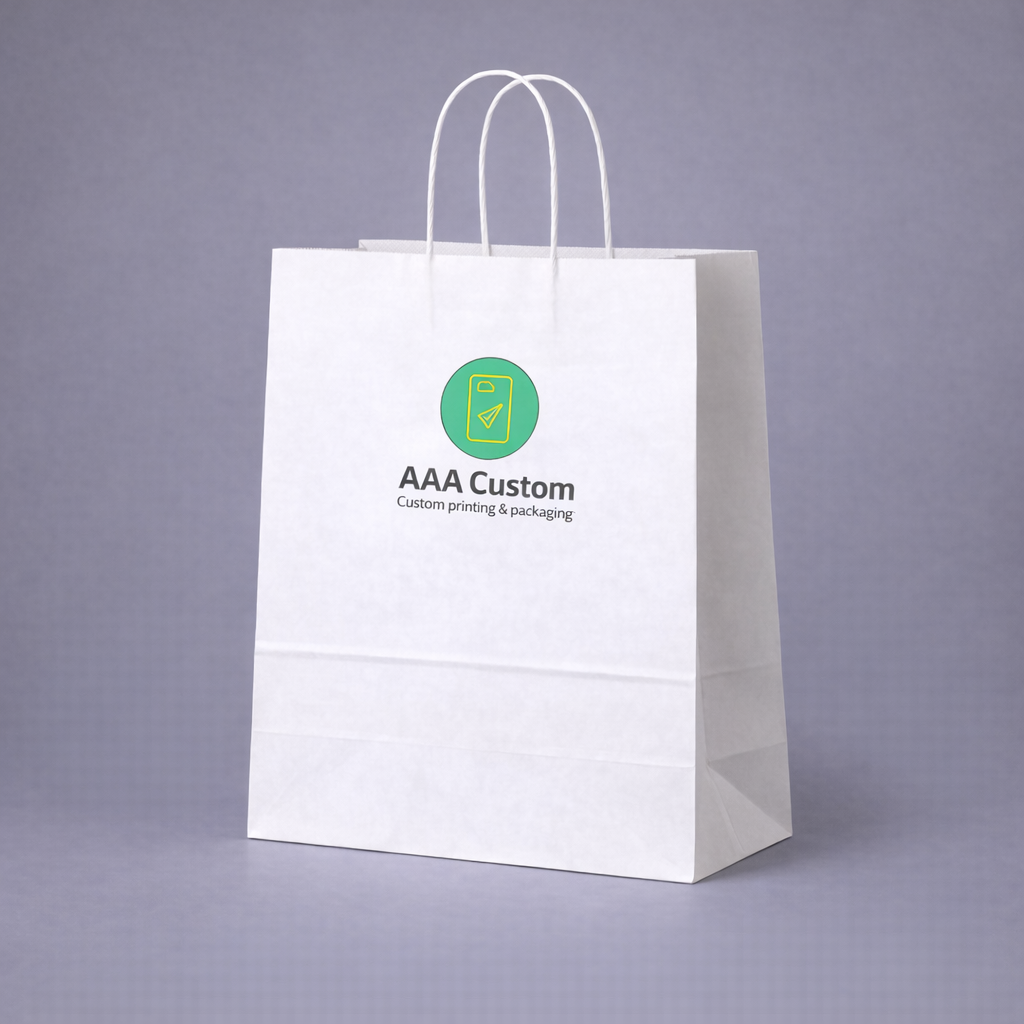 Queen White Paper Bags