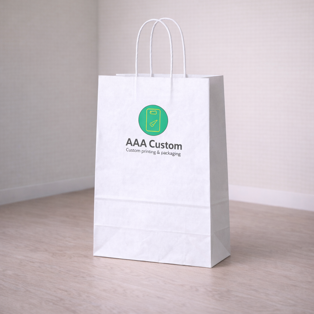 Traveler White Paper Bags lifestyle product photo 2