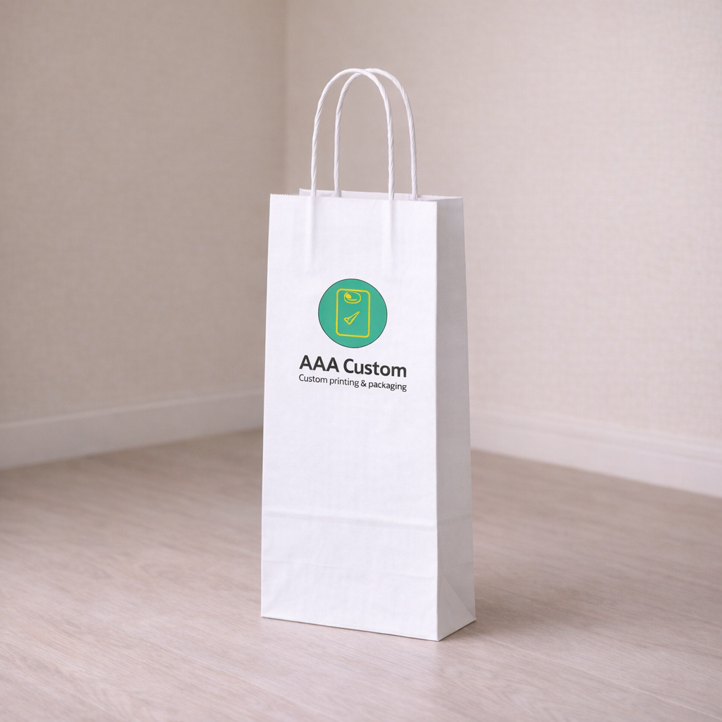 Wine White Paper Bags lifestyle product photo 1
