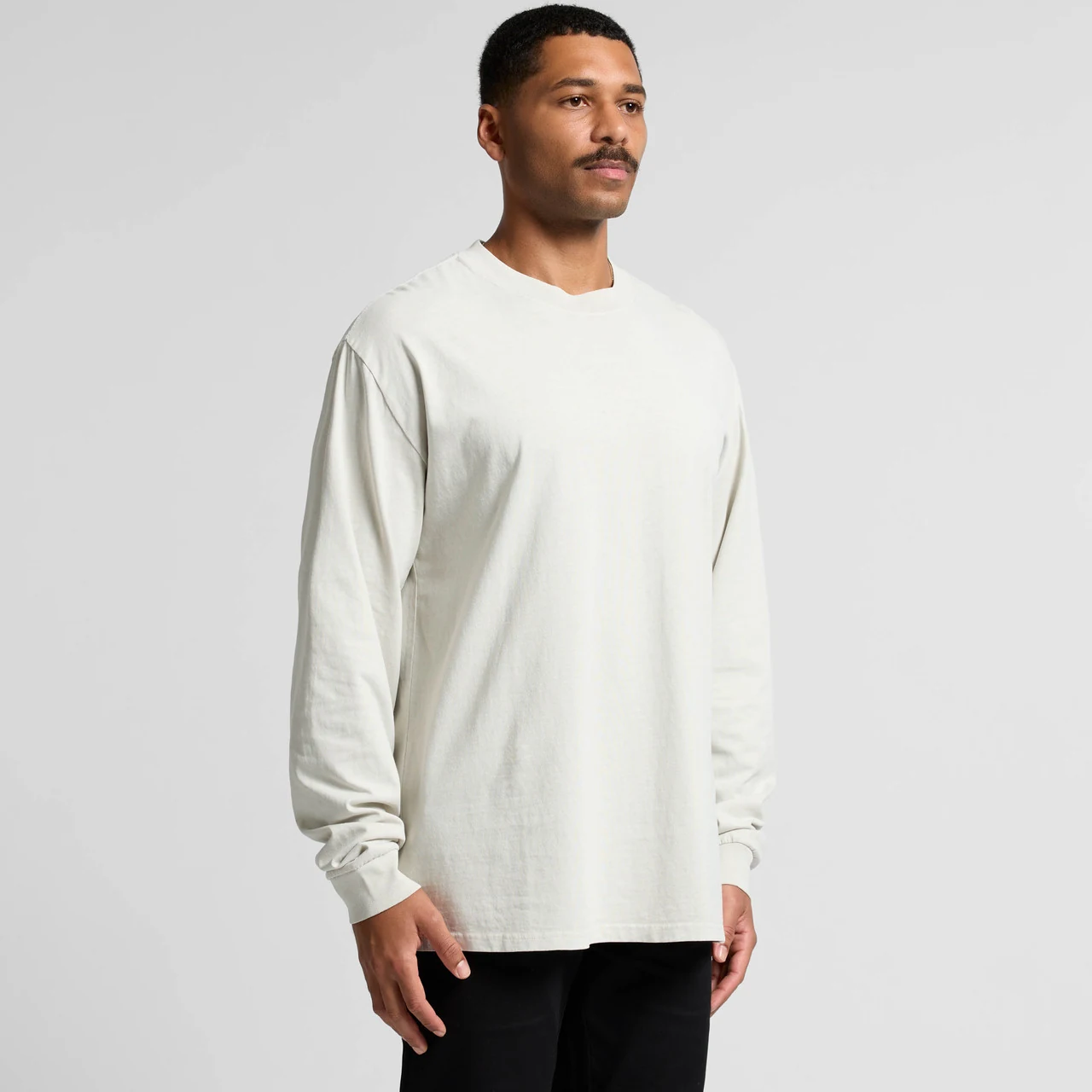 Heavy Faded L/S Tee - Detail View