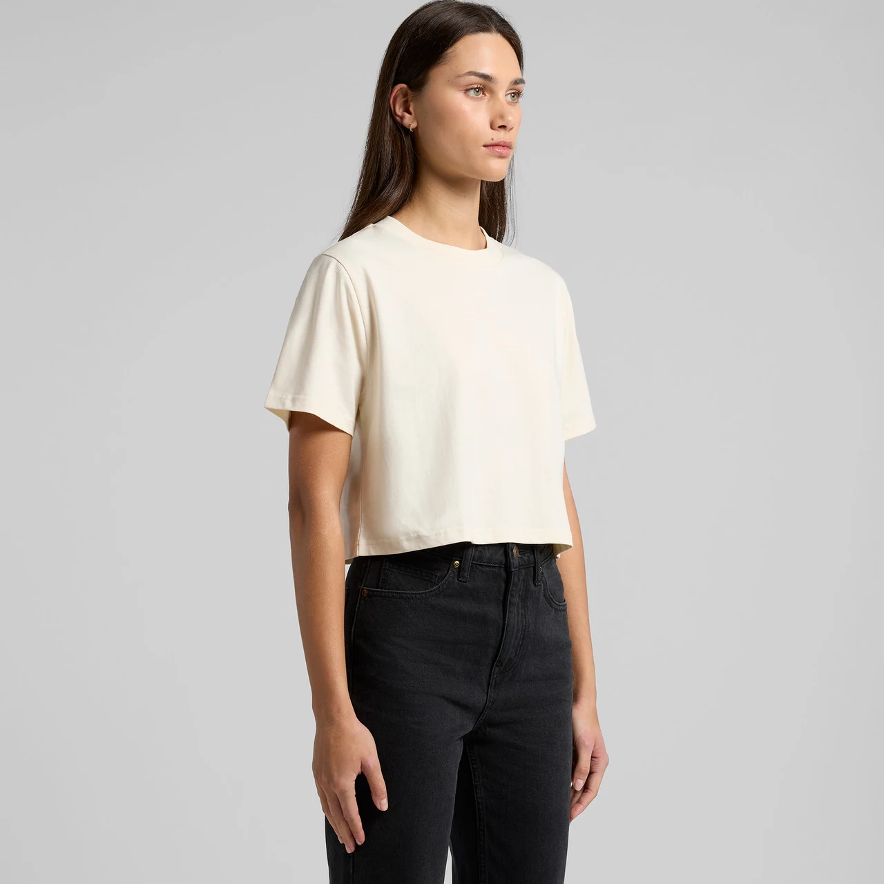 Wo's Classic Crop Tee - Detail View