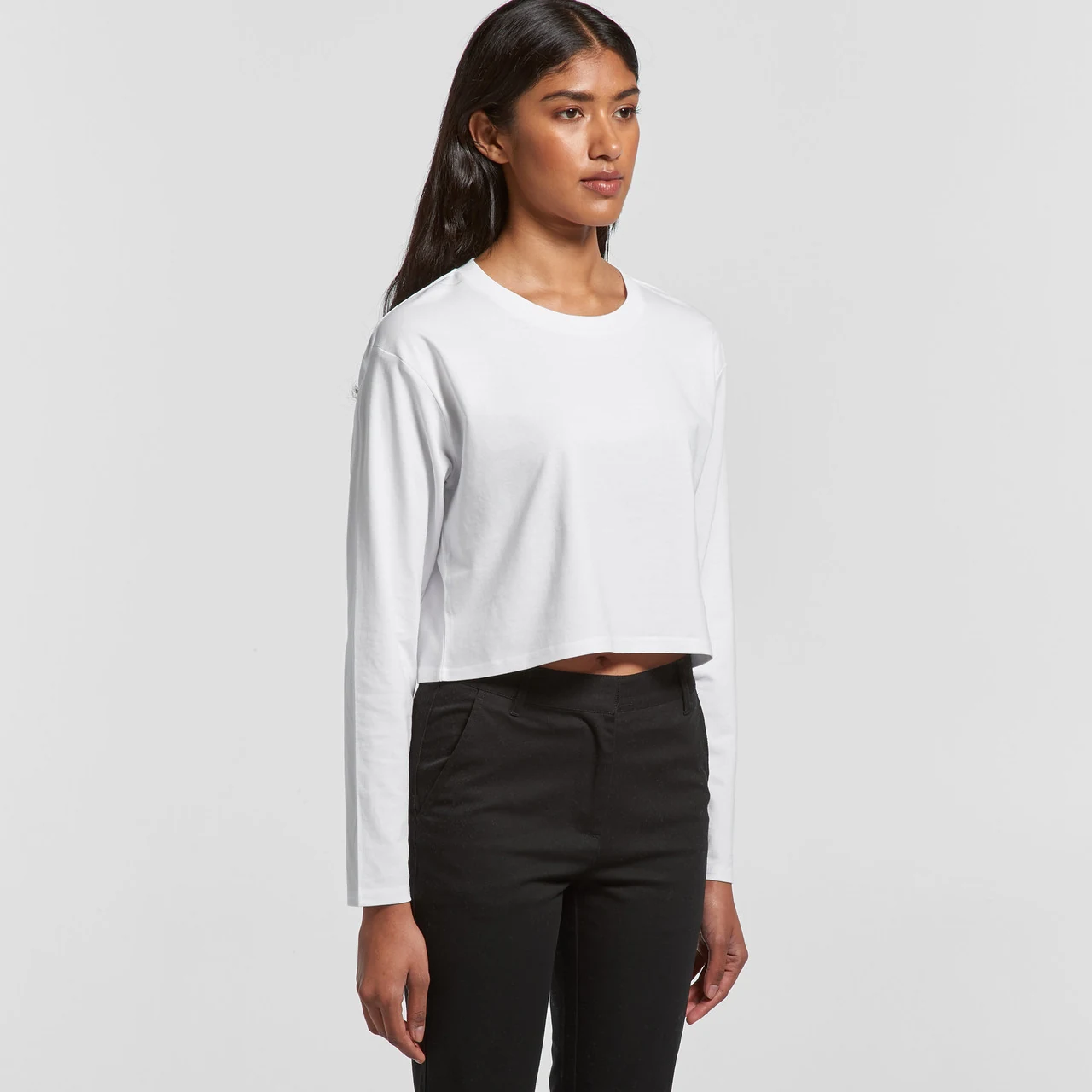 Wo's Crop L/S Tee - Detail View