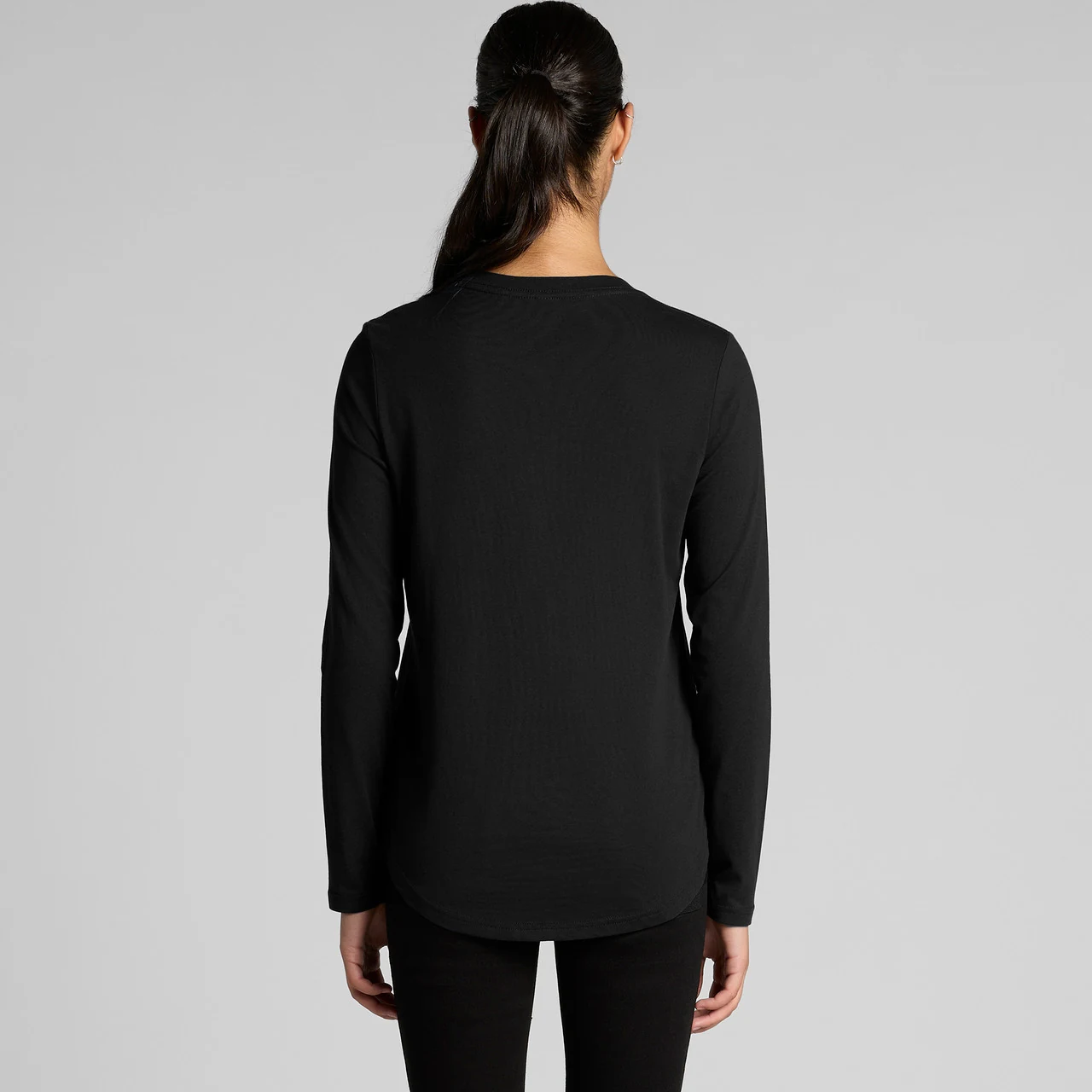 Wo's Maple Curve L/S Tee - Detail View