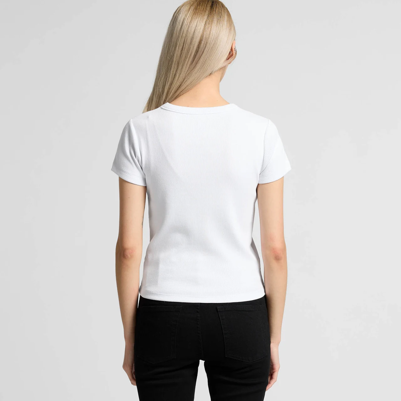 Wo's Organic Rib Tee - Detail View