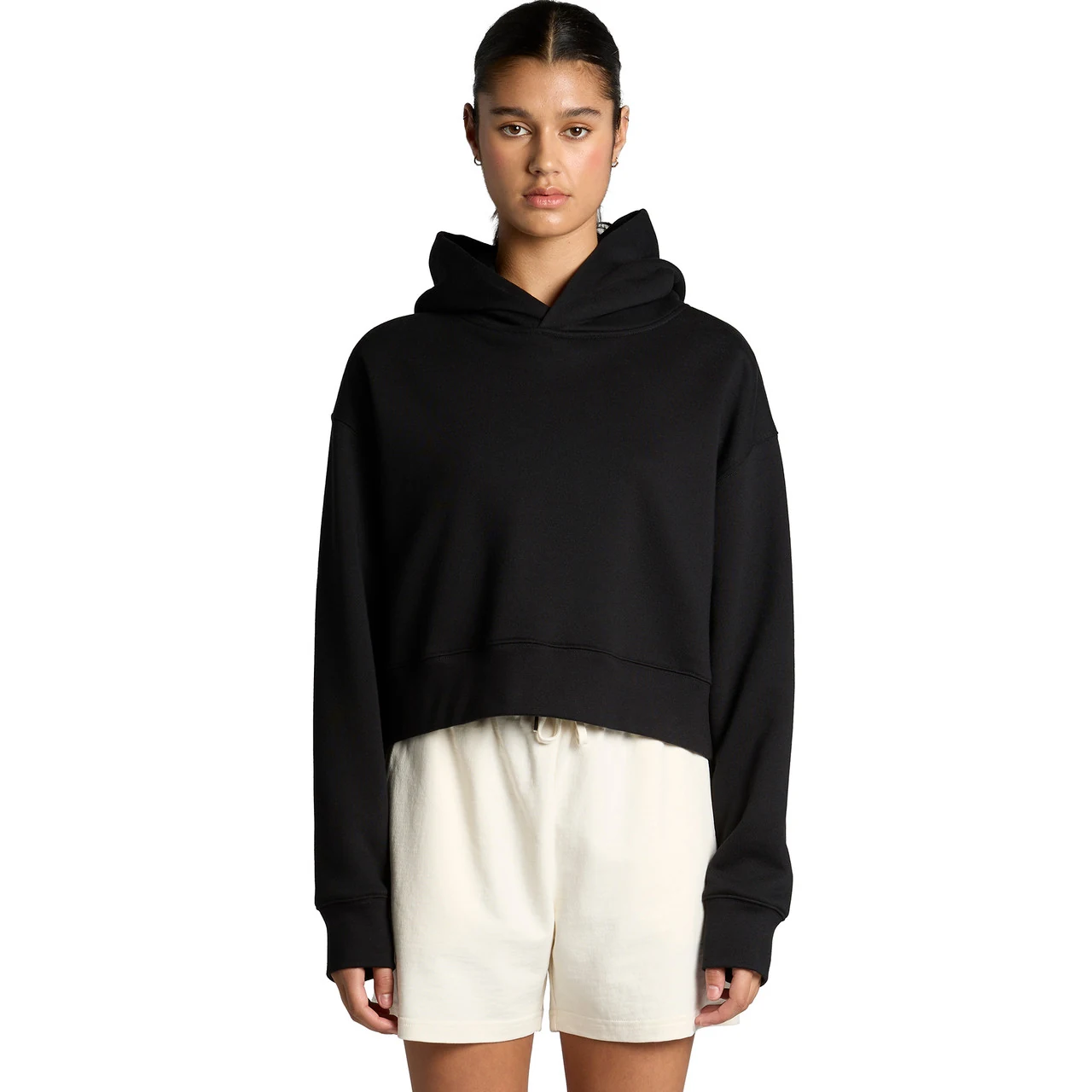 Wo's Relax Crop Hood - Detail View
