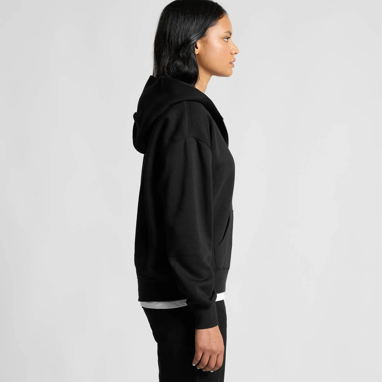 Wo's Relax Half Zip Hood - Detail View