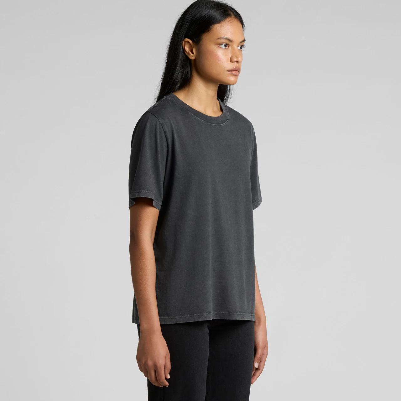 Wo's Stone Wash Heavy Tee - Detail View